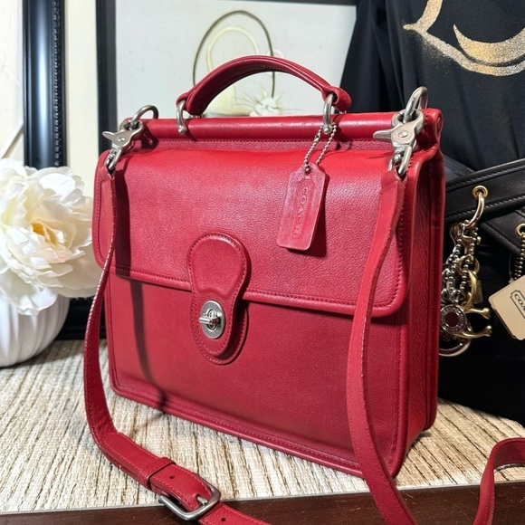 Coach Handbags - Coach Vermillion Willis Bag 9927